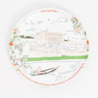 Assiette à dessert en mélamine, Château royal d'Amboise, collection Les Châteaux de la Loire · Ours Blanc Paris