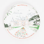 Assiette à dessert en mélamine, Château de Chaumont-sur-Loire, collection Les Châteaux de la Loire · Ours Blanc Paris