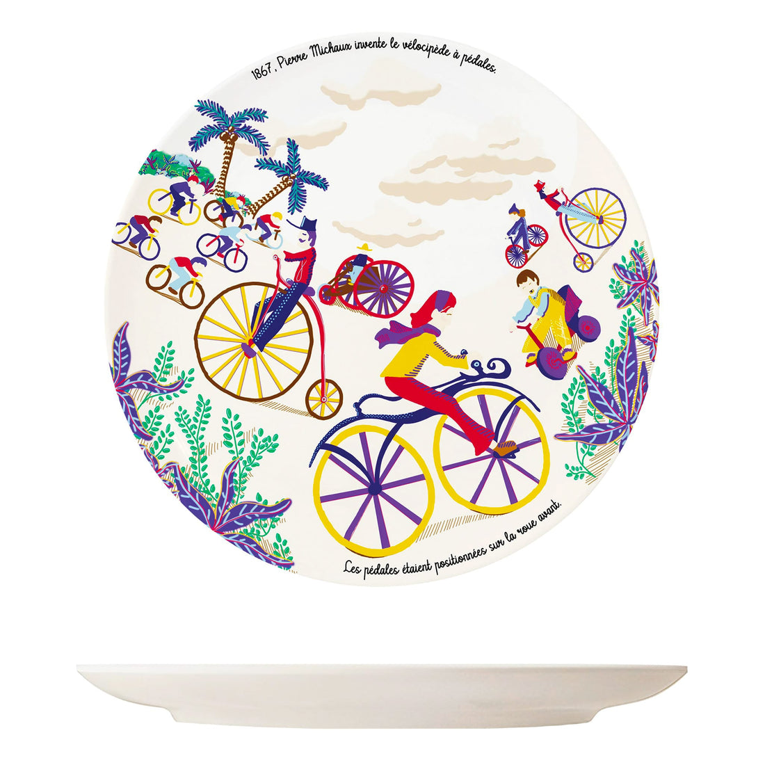 Assiette_Melamine_Histoire_Bicyclette_Ours_Blanc_Paris