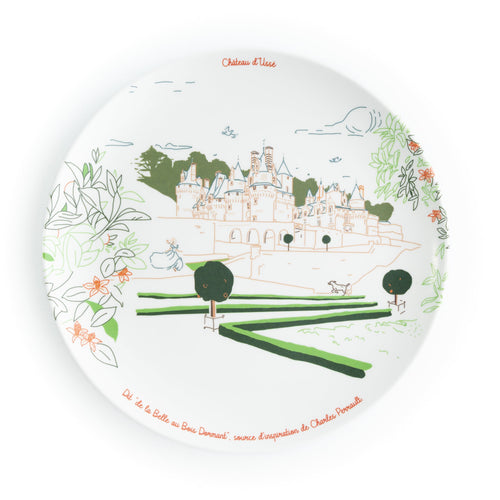 Assiette en mélamine de 21 cm - Partiquement Incassable - Vaisselle fabriqué en Italie - Ussé