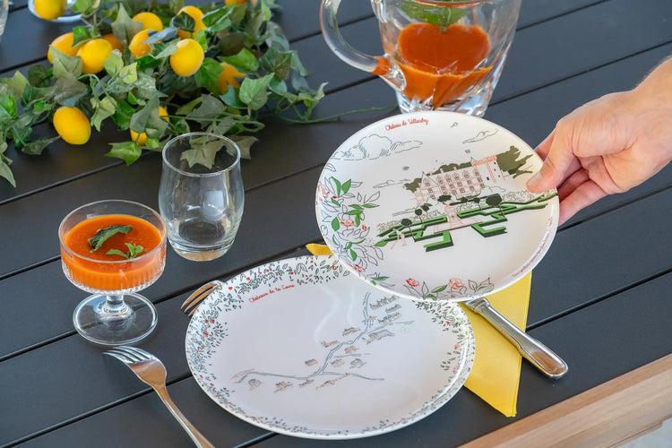 Assiettes à mélamine de 21 cm  fabriqué en Italie - Villandry