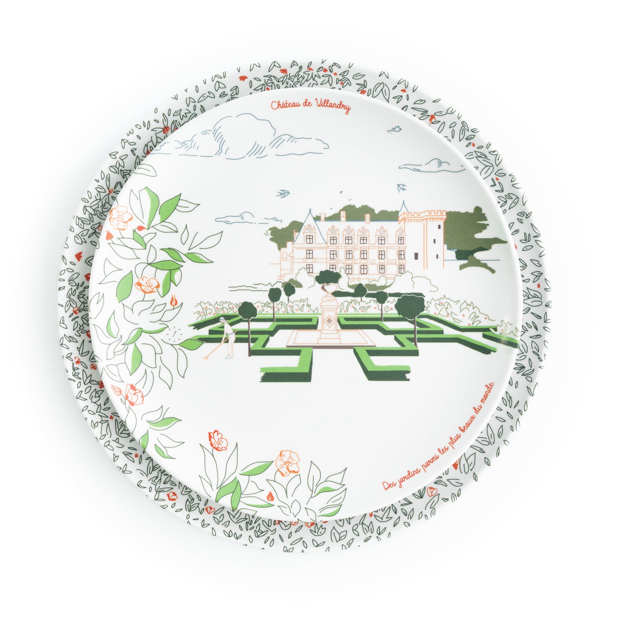 Assiette en mélamine - Partiquement Incassable - Vaisselle fabriqué en Italie - Villandry