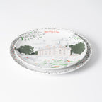 Assiette à dessert en mélamine, Château d'Azay-le-Rideau, collection Les Châteaux de la Loire · Ours Blanc Paris