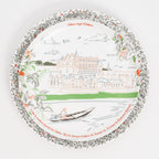 Imparfait · Grande assiette plate en mélamine - Les châteaux de la Loire - Ø 24 cm
