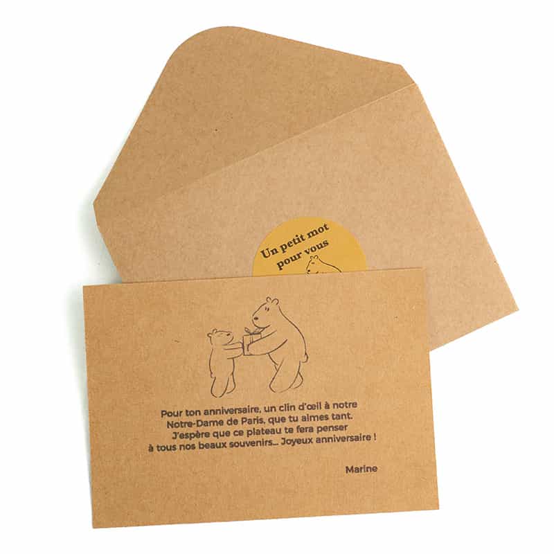 Enveloppe avec message personnalisé - A6