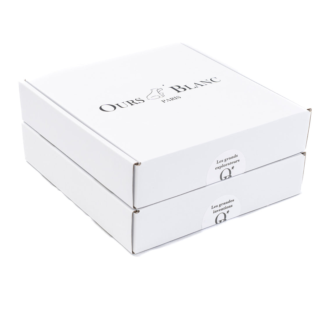 Packaging Ours Blanc Paris du coffret d&