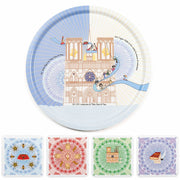 Lot Plateau bois stratifié - Dessous de Verre - Notre Dame de Paris