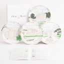Coffret de 4 assiettes à dessert en mélamine - Les châteaux de la Loire - Ø 21 cm