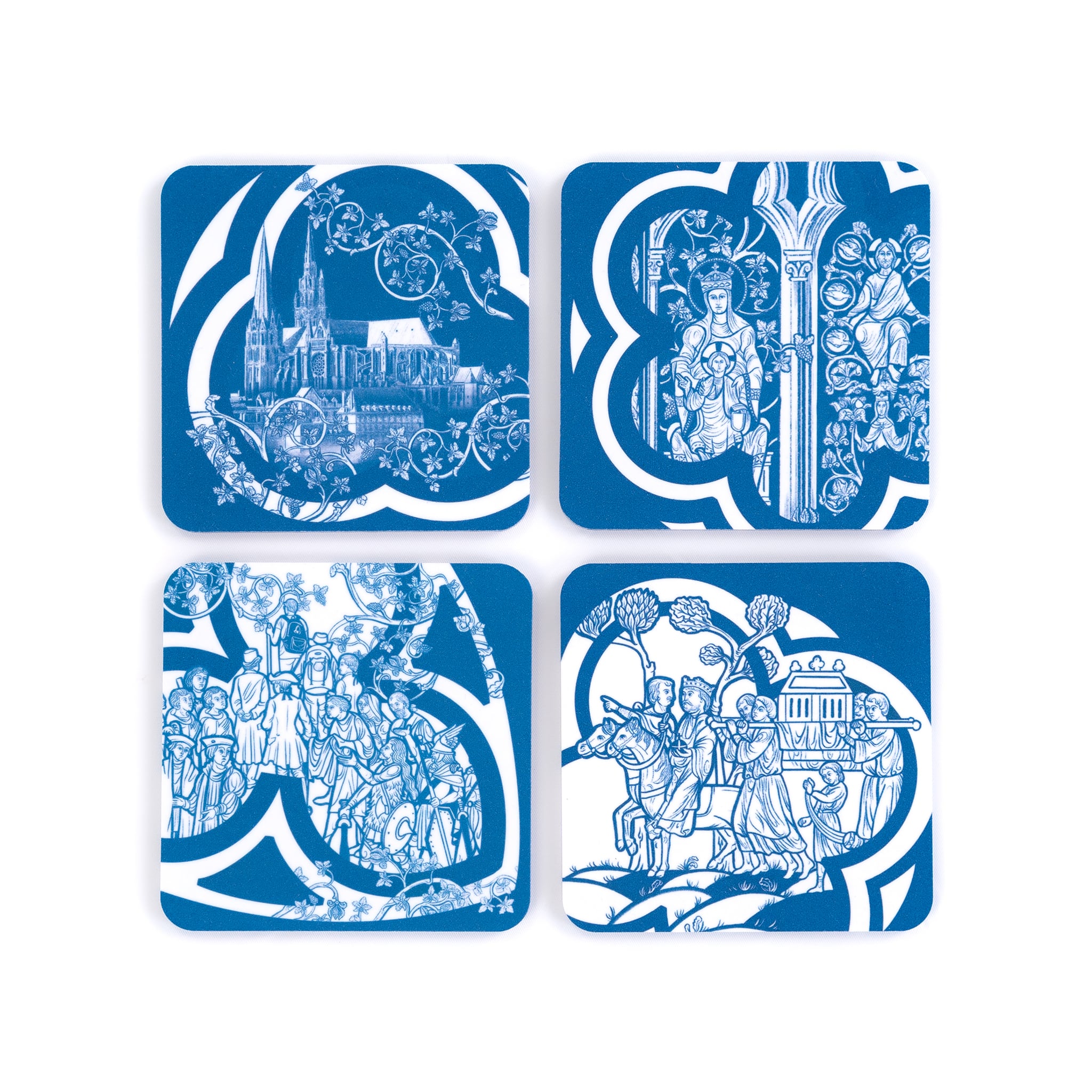 Dessous de verre La cathédrale de Chartres - Édition limitée - Henri d'Anselme