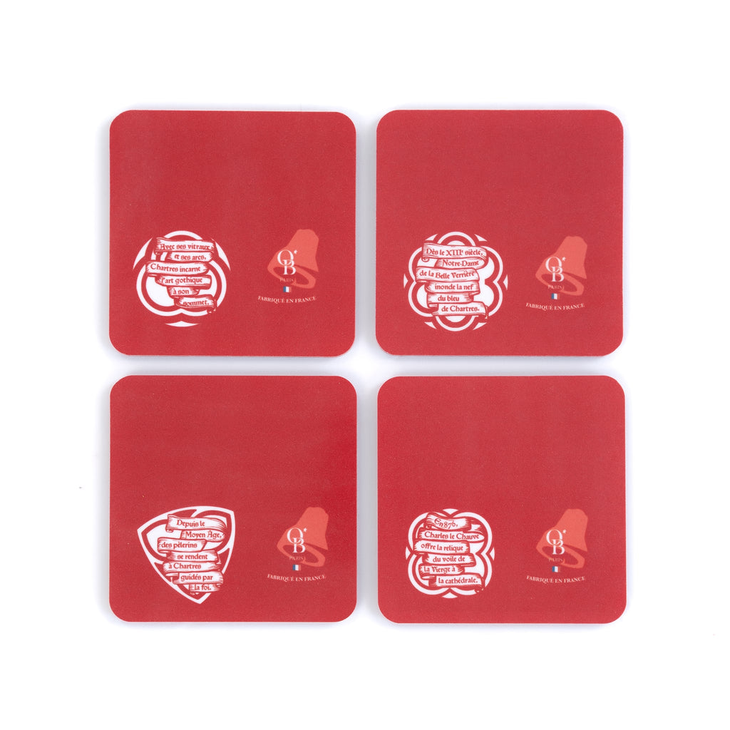 Dessous de verre La cathédrale de Chartres - Édition limitée - Henri d'Anselme