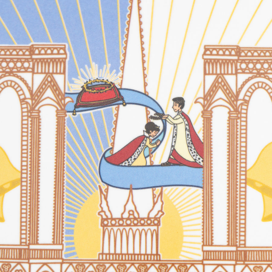 Détail du plateau Notre-Dame de Paris : le sacre de Napoléon et Joséphine dans la cathédrale en 1804 · Ours Blanc Paris