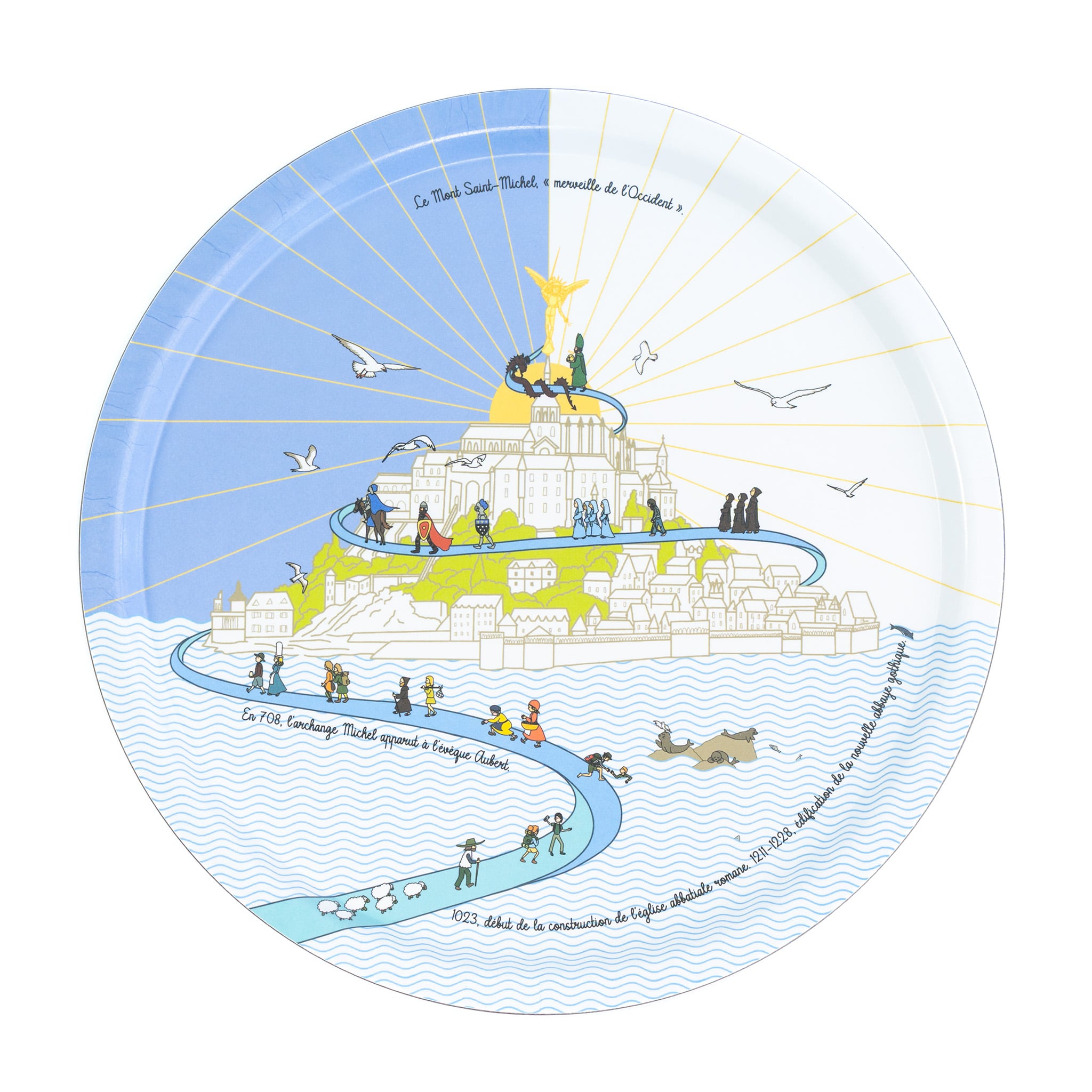 Plateau Le Mont Saint-Michel - Ø 37 cm