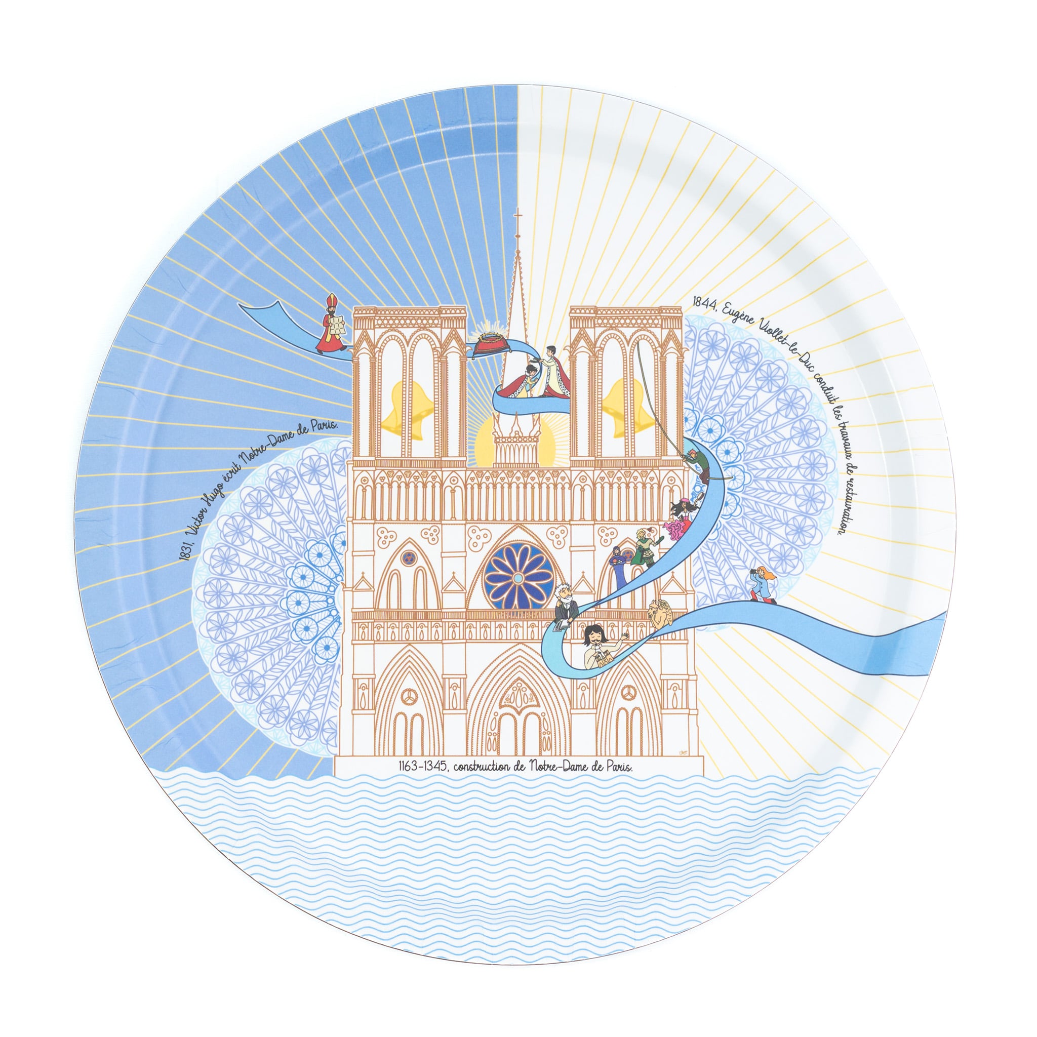Plateau bois stratifié - Notre Dame de Paris