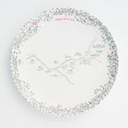 Grande assiette en mélamine 24cm illustrée Châteaux de la Loire