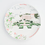 Assiette à dessert design Château de Villandry - Cadeau culturel original