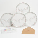Idée cadeau mariage : Coffret d'assiettes à dessert en mélamine Châteaux de la Loire