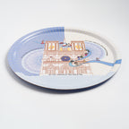 Grand plateau de service bois stratifié manufacturé en France décor Notre-Dame.